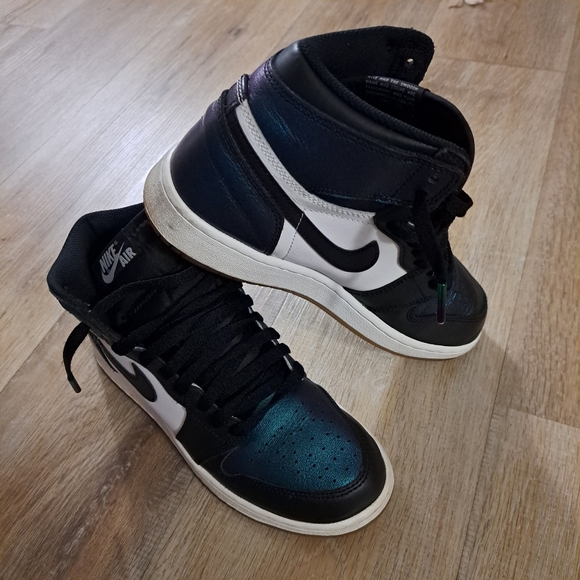 Air Jordan Retro 1 Youth All Star Game Chameleon Iridescent Sneakers Size 6.5Y - Picture 1 of 12
